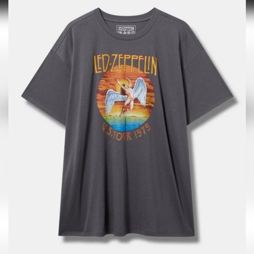 NWT Torrid Led Zeppelin Oversized Graphic T-Shirt